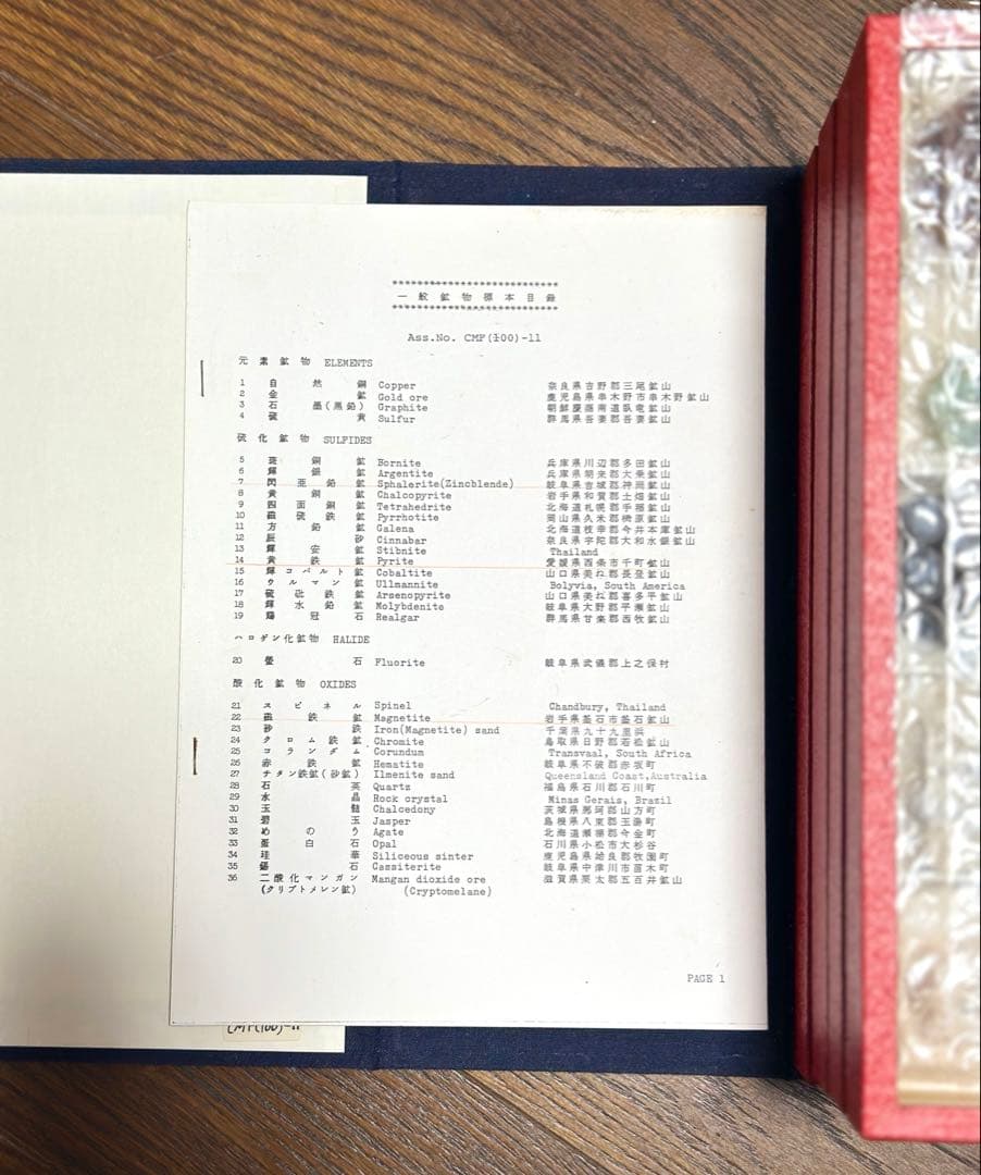 鉱物標本　MINERAL COLLECTION 日本地科学社　鉱物　（ニチカ）