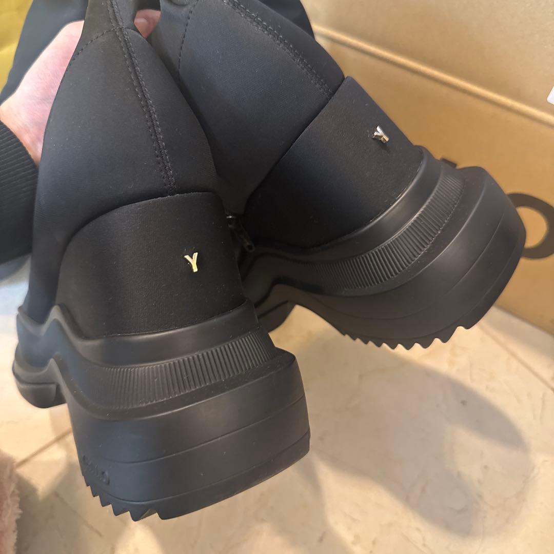 新品未使用】yello TOKYO BLACK DOUBLE ロングブーツ