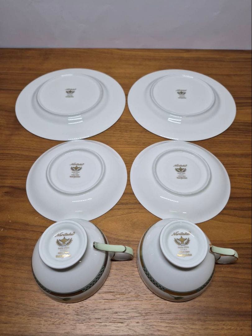 ★超希少★Noritake ノリタケ 『しろつめくさ』金銀セット ハンドメイド