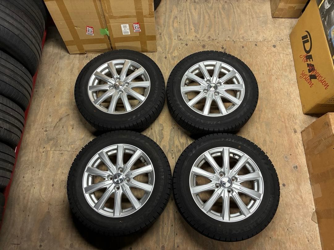 ダンロップ スタッドレス 175/65R15 4穴 ホイール付き 4本