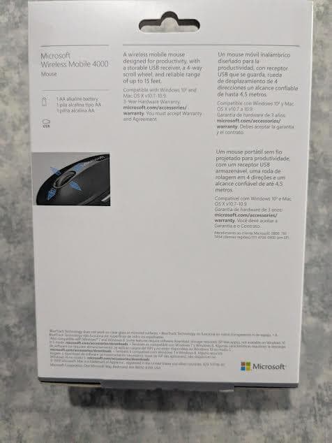 マイクロソフト Bluetooth モバイル マウス 4000 C02-06