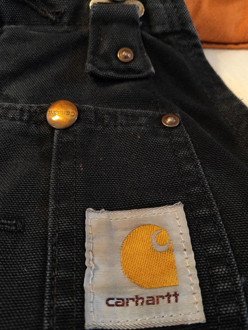 アキ　Carhartt ダブルニーW34 ブラック　USA製