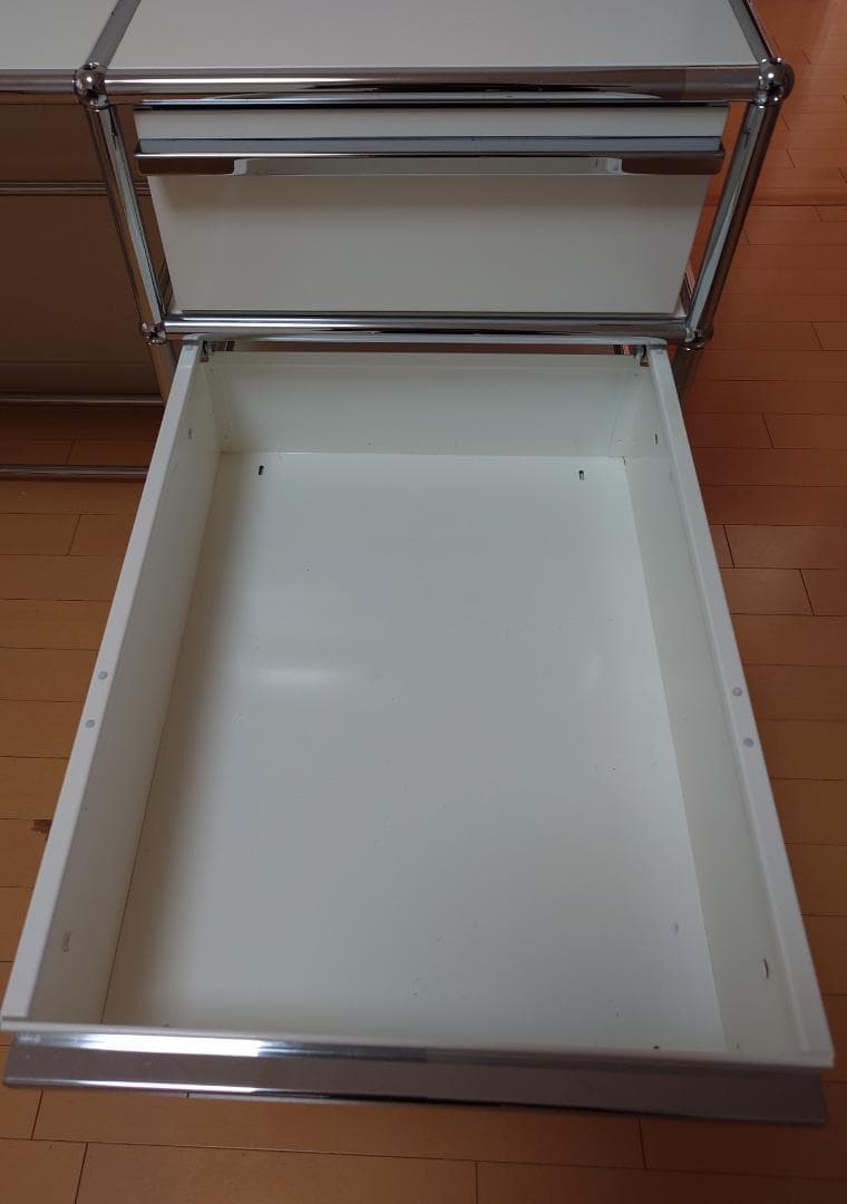 【スクーデリア】USM Haller デスク ホワイト 引き出し3段 美品