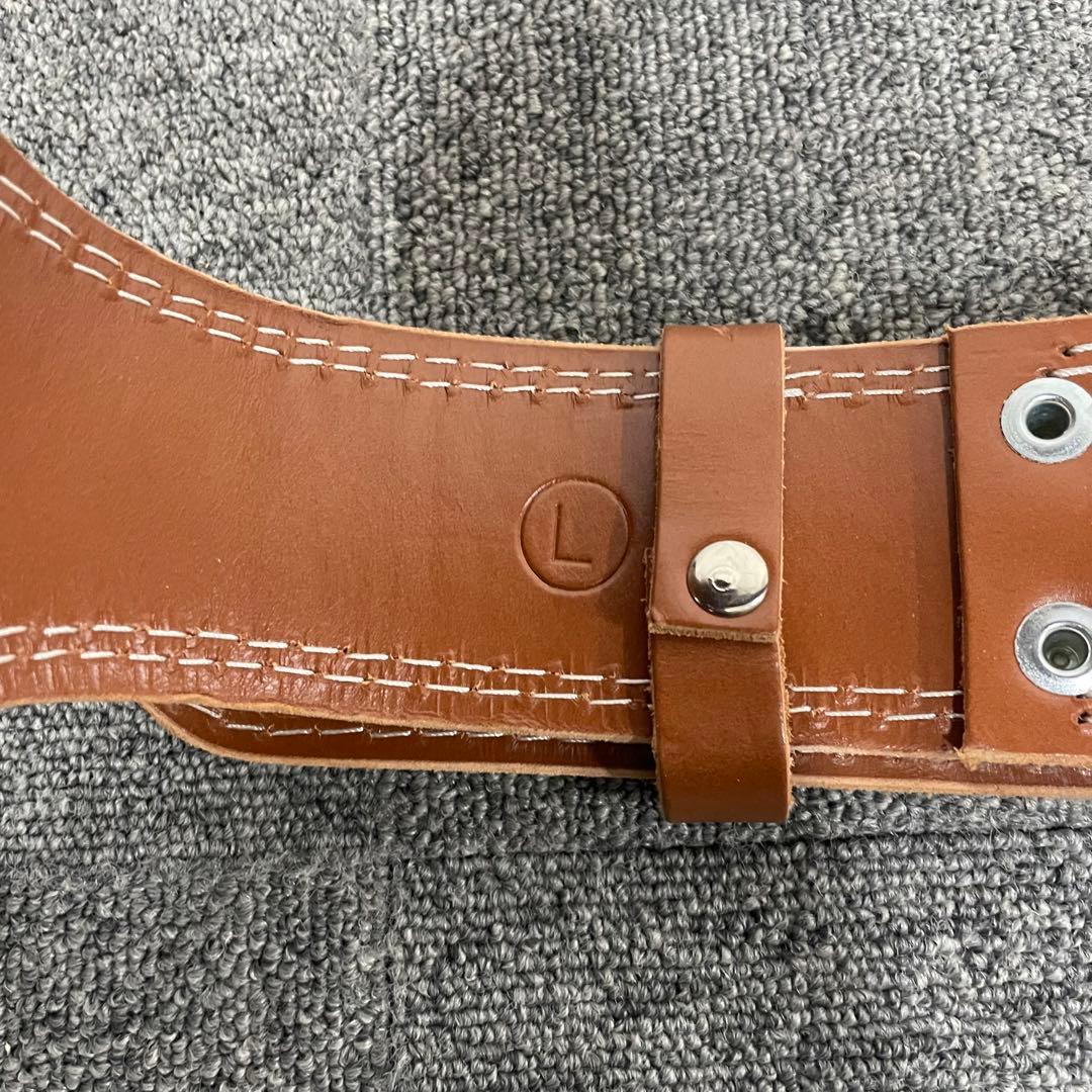 ゴールドジム プロレザーベルト L サイズ トレーニング