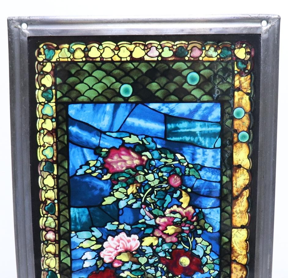 ジョン・ラファージ ヴィンテージステンドグラス メトロポリタン美術館 牡丹の花