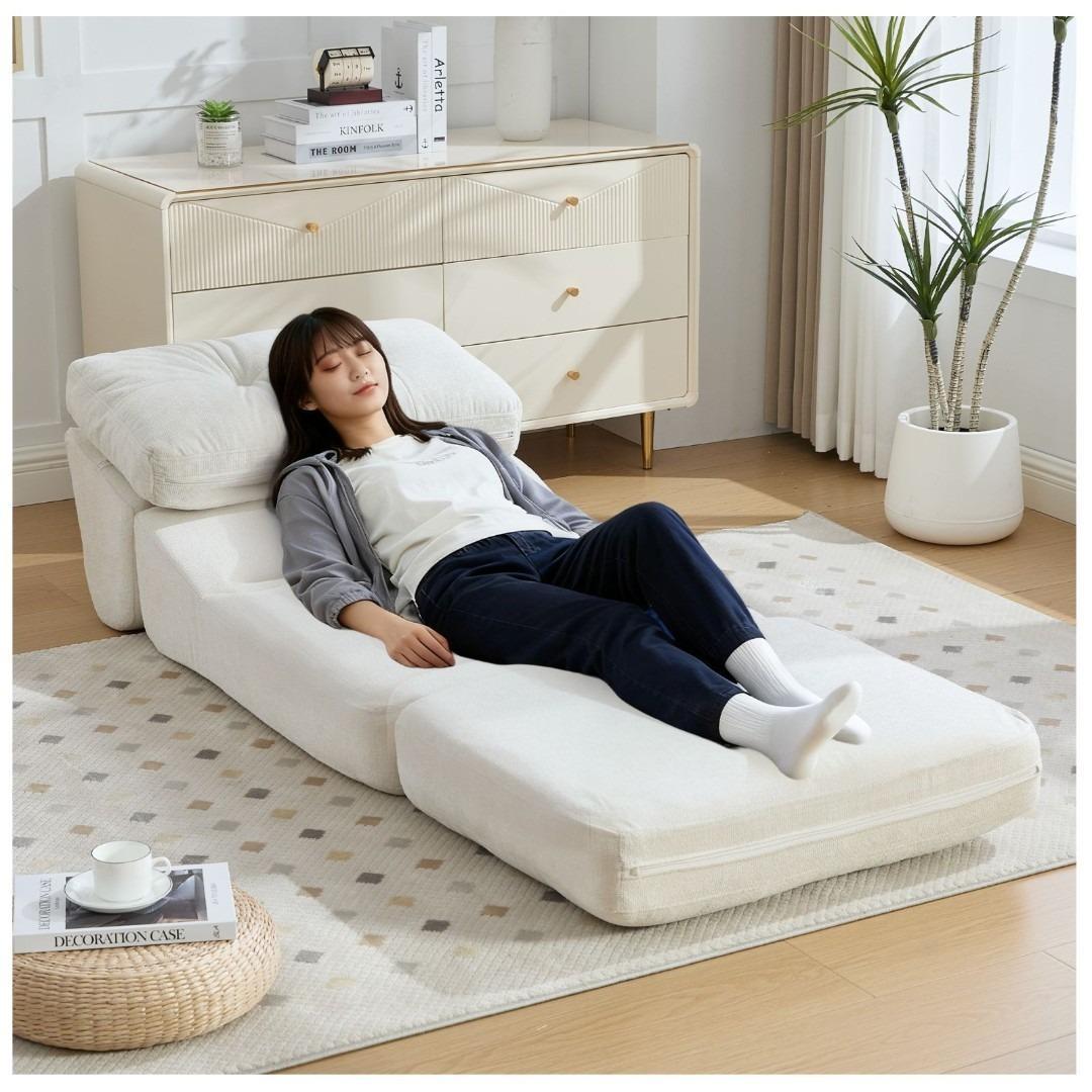 ソファ 折りたたみ ソファベッド 1人掛け 幅75cm リクライニング シングル