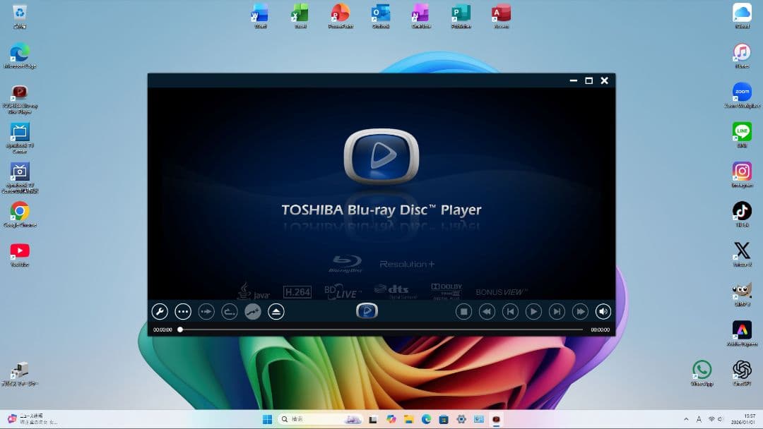 東芝TVPC BSCS地上視聴 SSD512GB 16GB W11 25H2