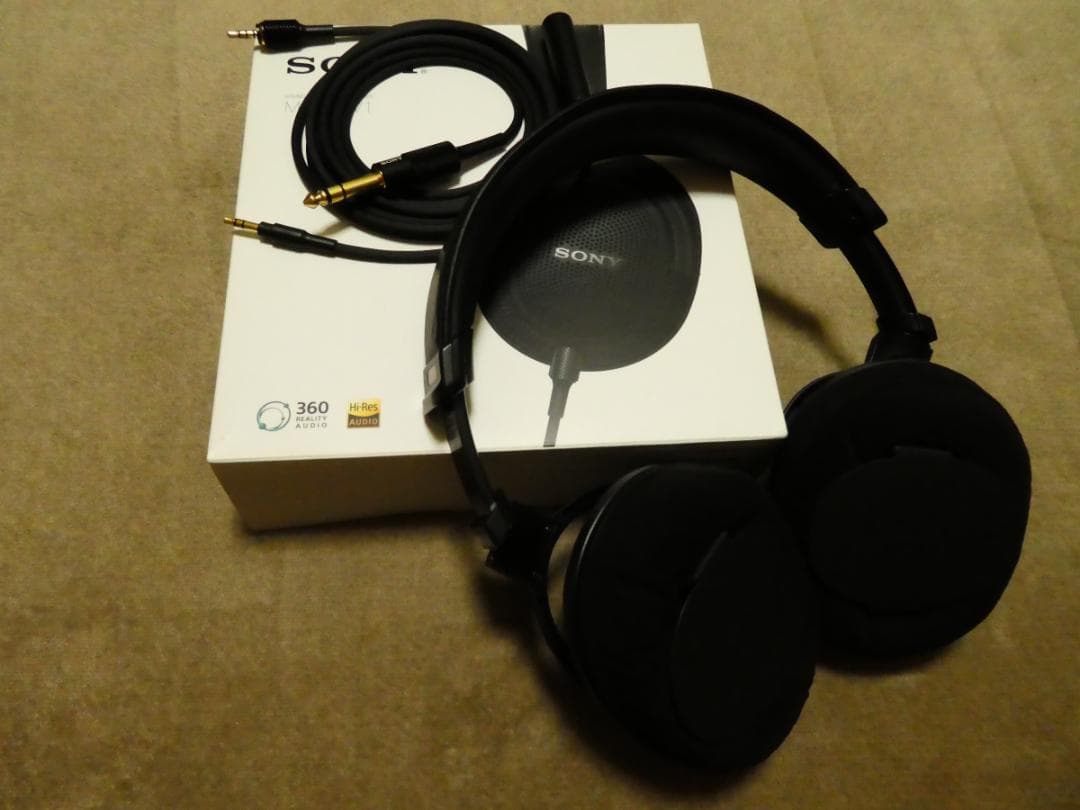 i*e様 ♬ SONY MDR-MV1 背面開放型 純正バランスケーブル付 完動