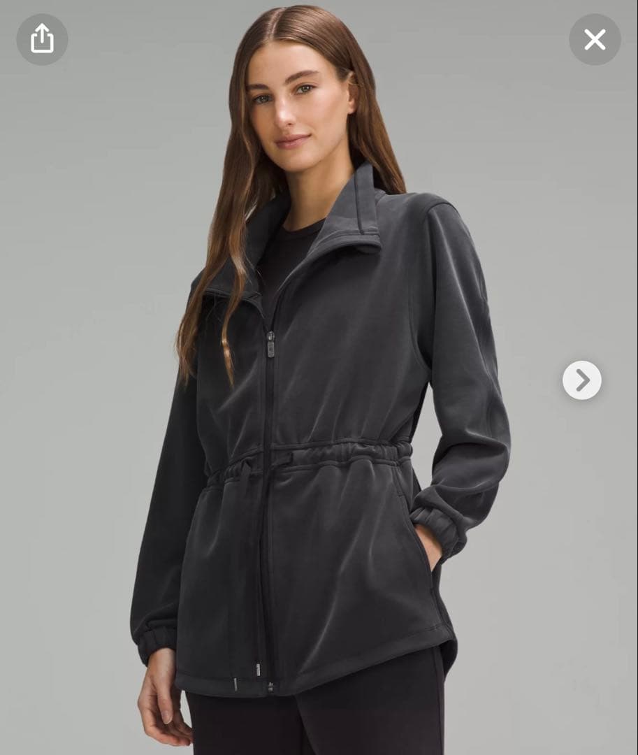 【美品】ルルレモン　　softstream ジャケット　ネイビー　サイズ4