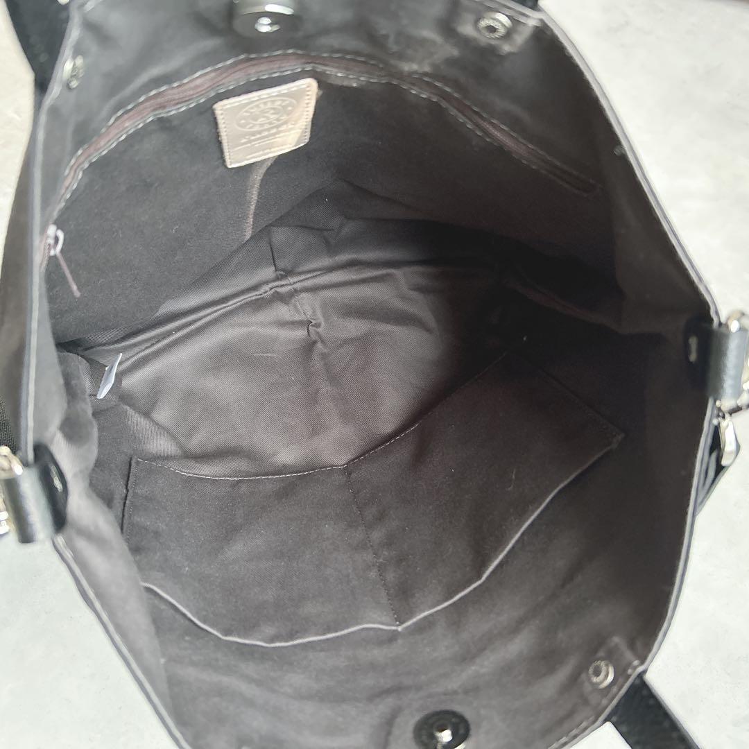 ラシット　ナイロン2WAYトートバッグ　ブラック 黒