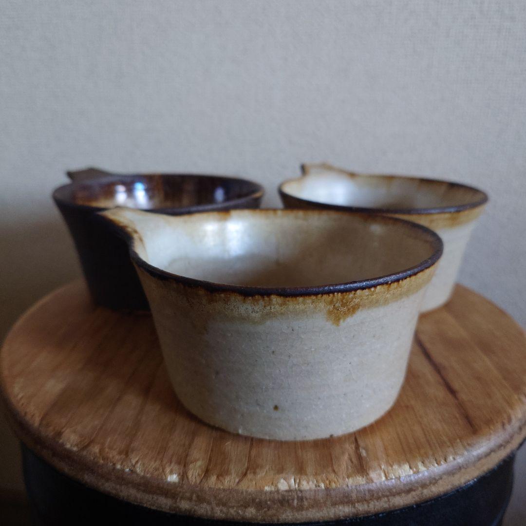 滋賀県 信楽焼 陶芸作家 藤原純 器 食器 皿 タブ鉢 3個セット