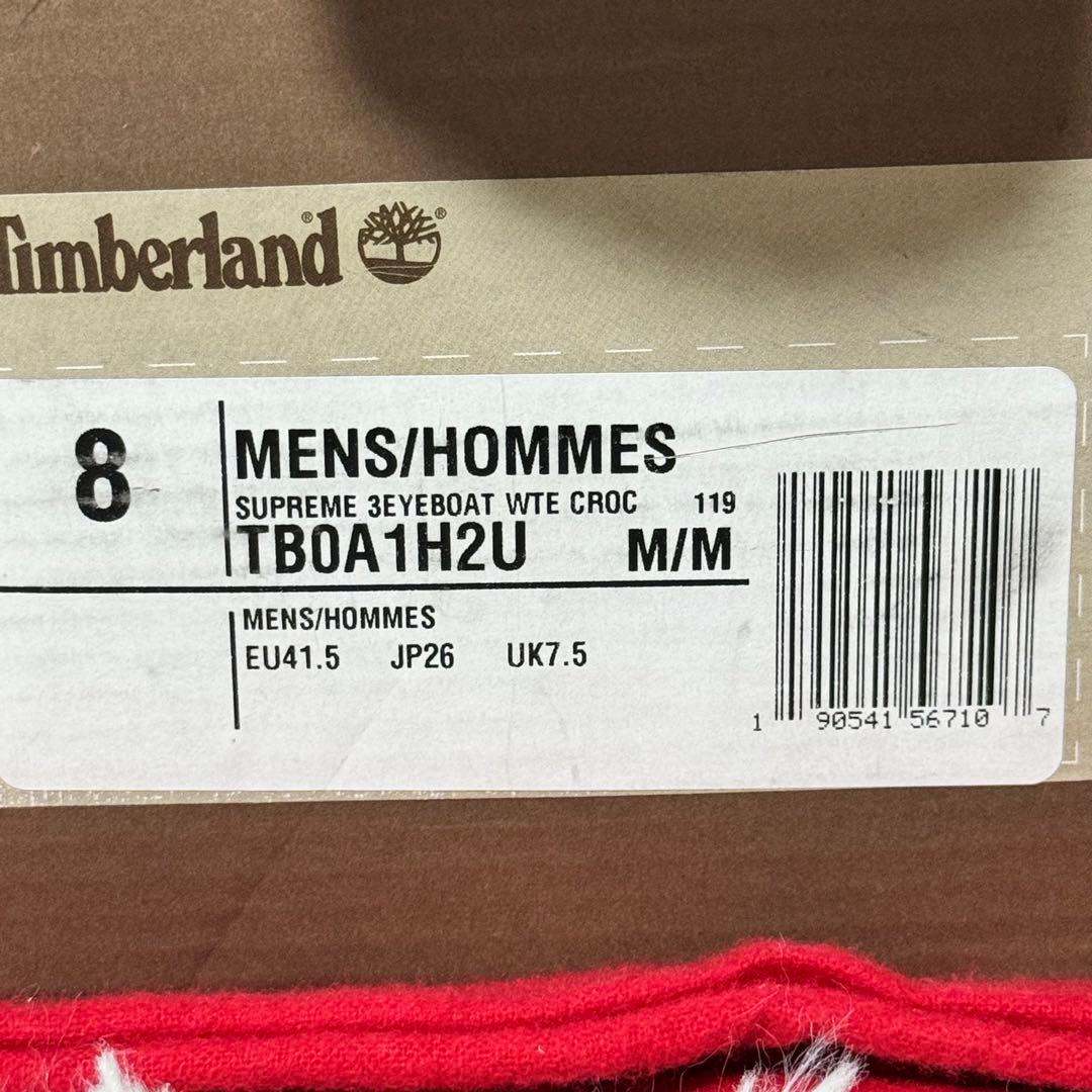 未使用✨SUPREME TIMBERLAND 3EYE BOAT デッキシューズ
