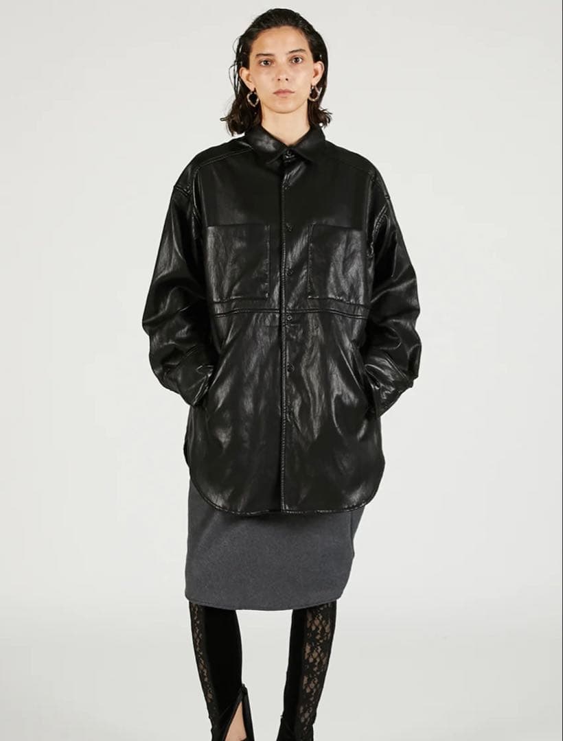 今期　prankproject プランクプロジェクト　 レザージャケットシャツ