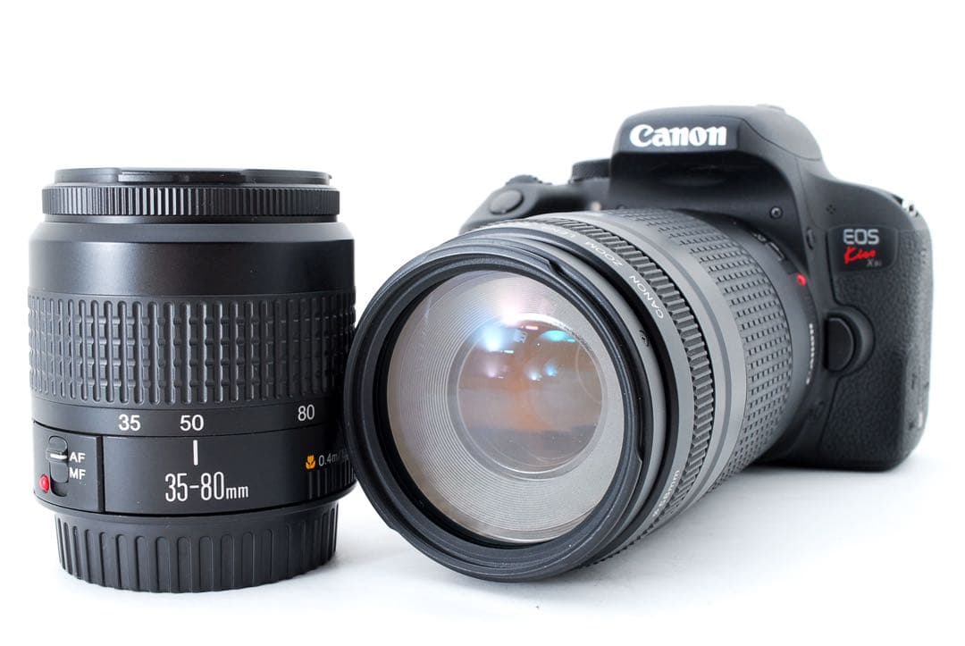 【キャノン】canon kiss x9i 標準＆望遠ダブルレンズセット