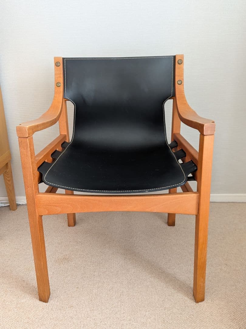 値下★ADAL イタリア ビンテージ レザーチェア　アームチェア　北欧
