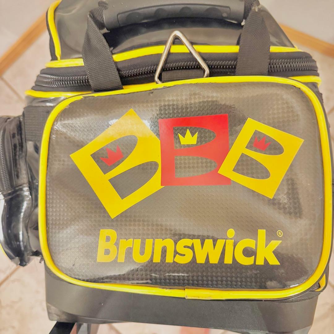 【極美品】Brunswick 3個用 キャディタイプ ボウリングバッグ ローラー