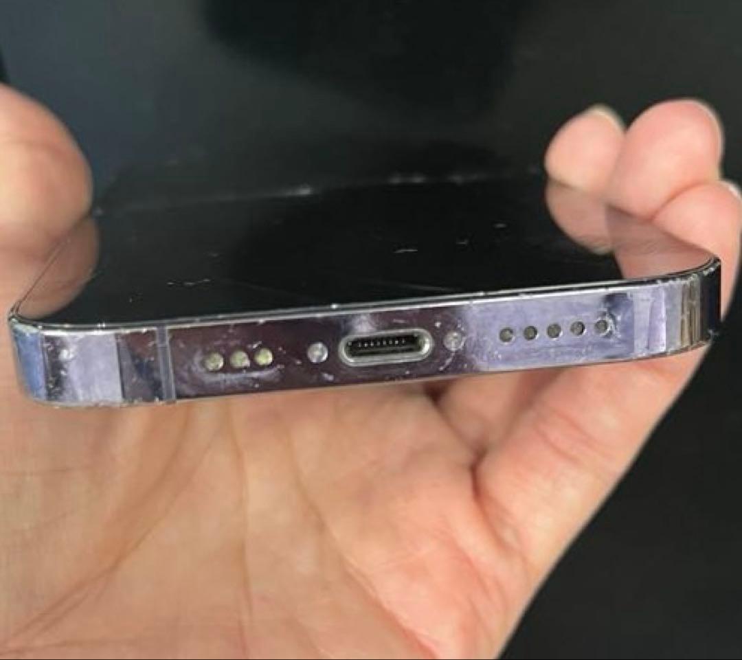 iPhone14Pro パープル 256GB 本体 Apple 画面割れ