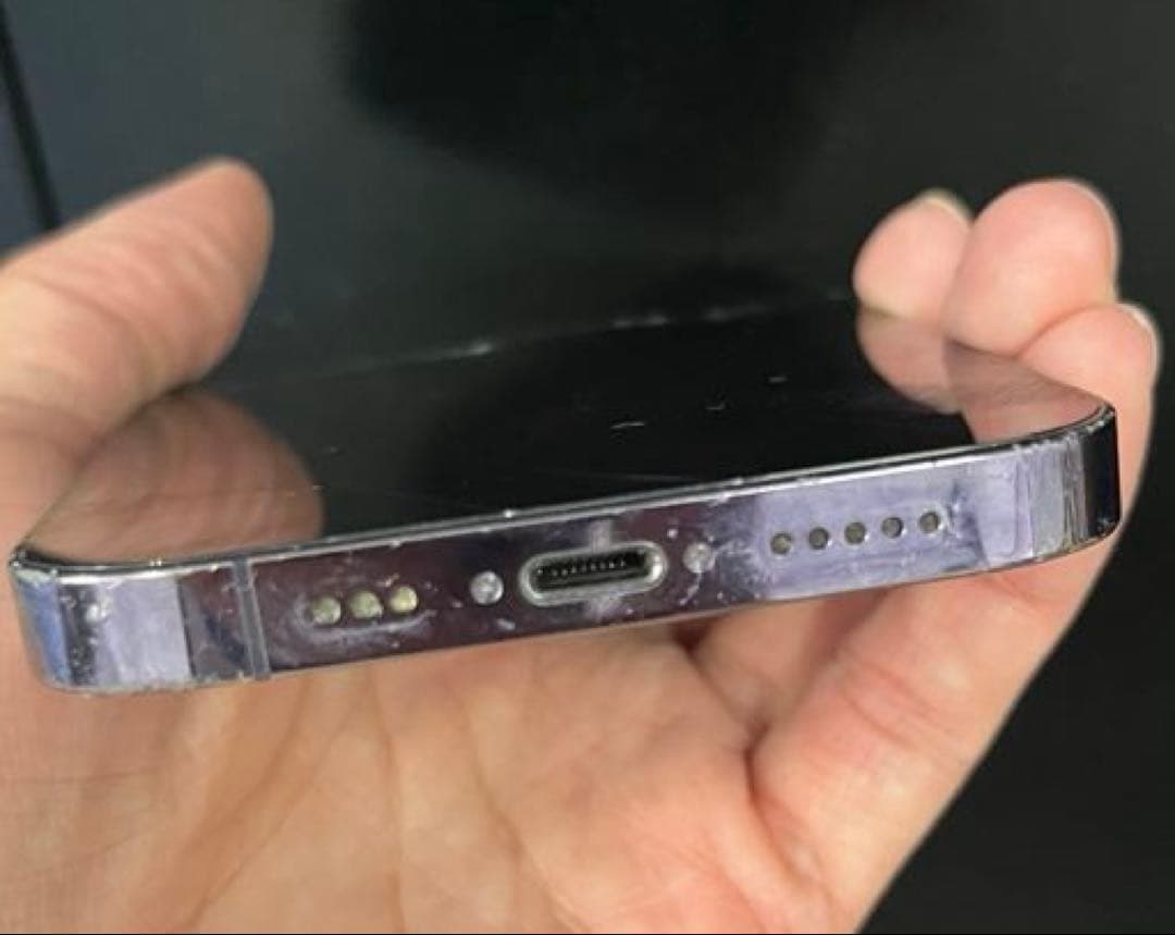 iPhone14Pro パープル 256GB 本体 Apple 画面割れ