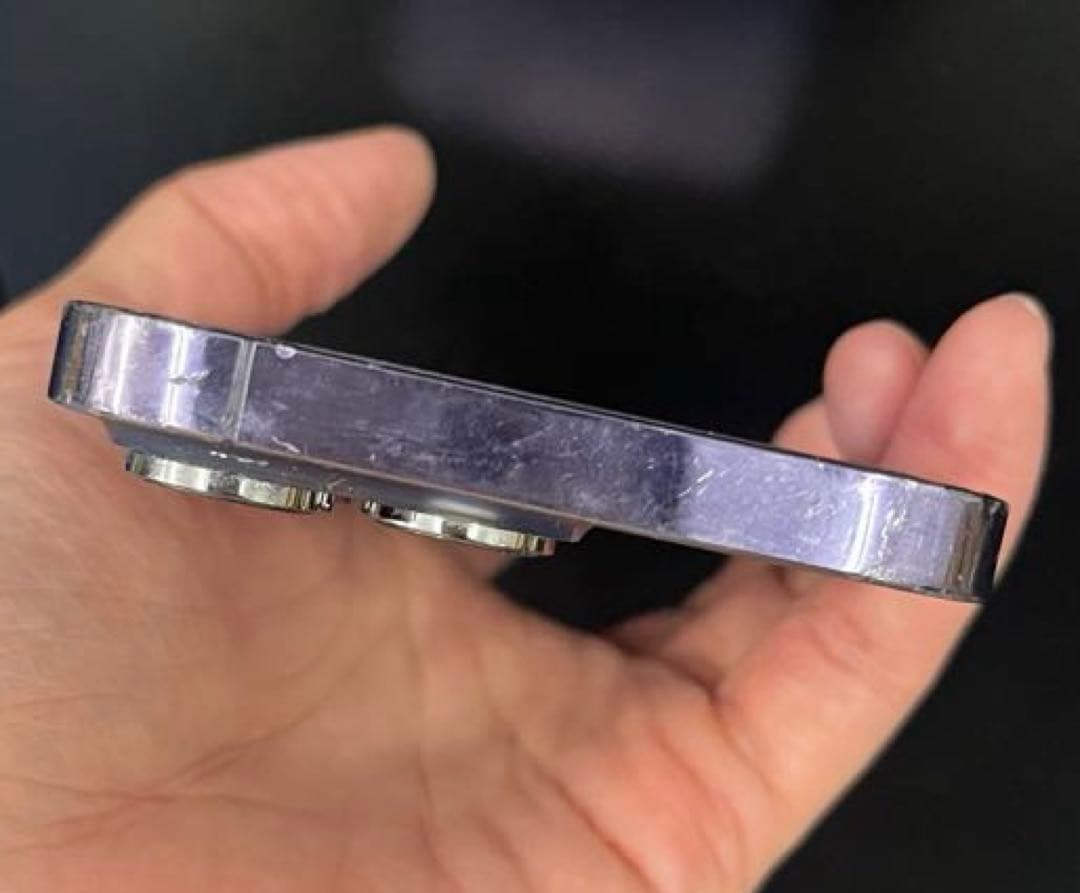 iPhone14Pro パープル 256GB 本体 Apple 画面割れ