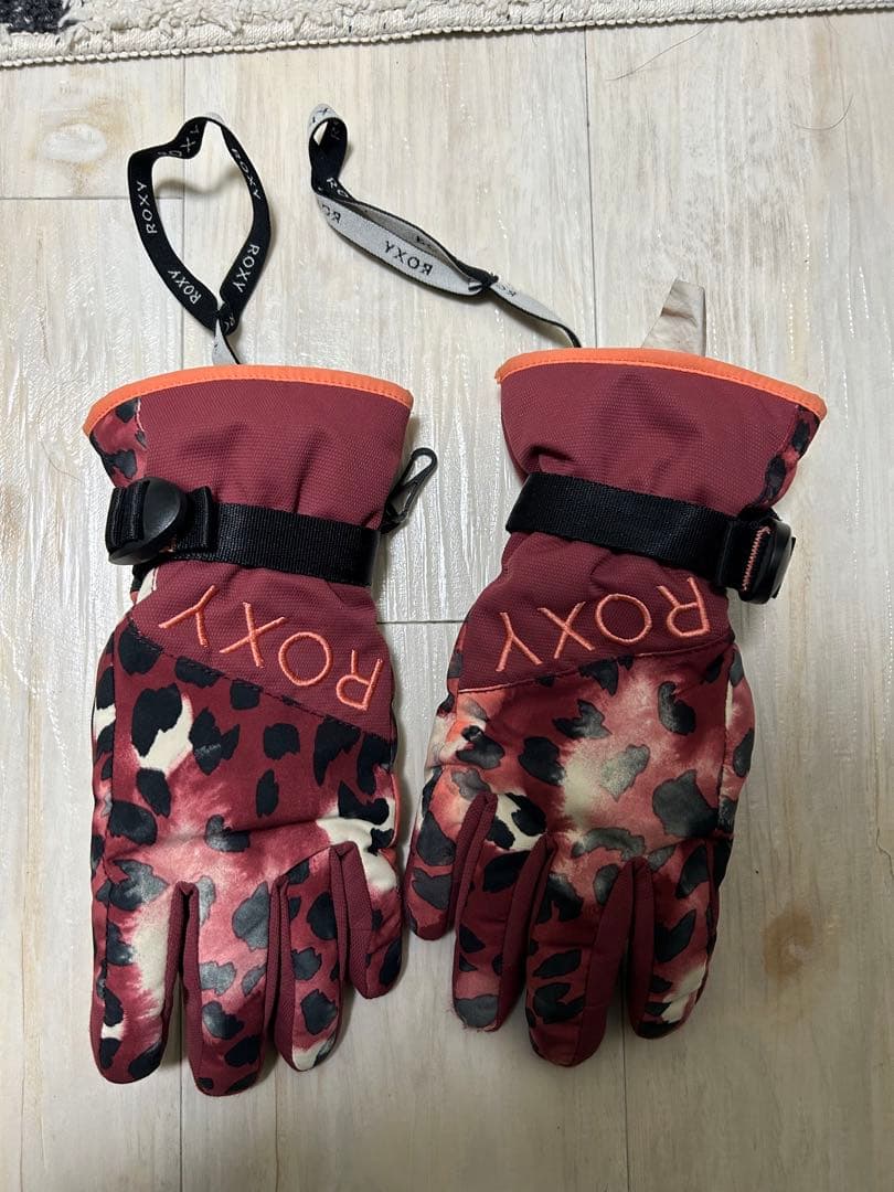 【即スノーボード】Roxy ロキシー スキースノーボードウェア 上下　手袋セット