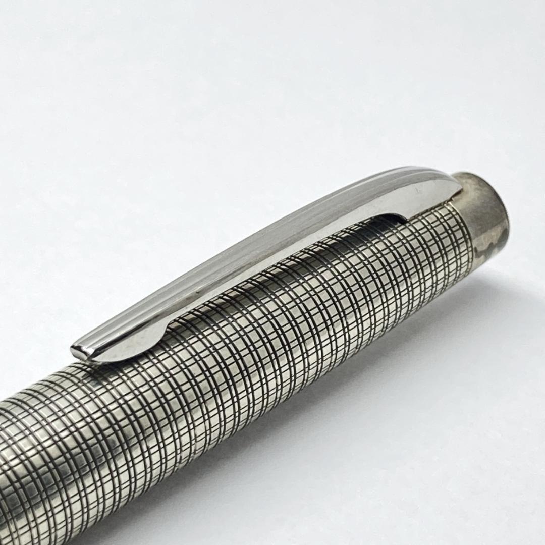 18K-WG 銀製 PLATINUM プラチナ万年筆 スターリングシルバー