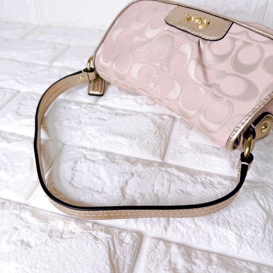 未使用✨COACH ワンショルダーバッグ アクセサリーポーチ シグネチャー