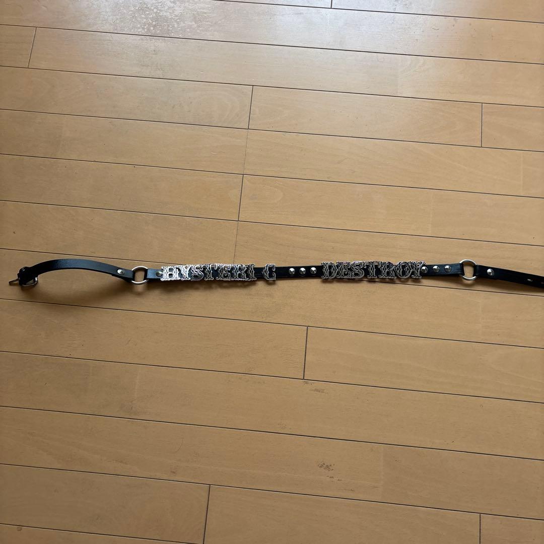 HYSTERIC GLAMOUR ブラックレザーベルト