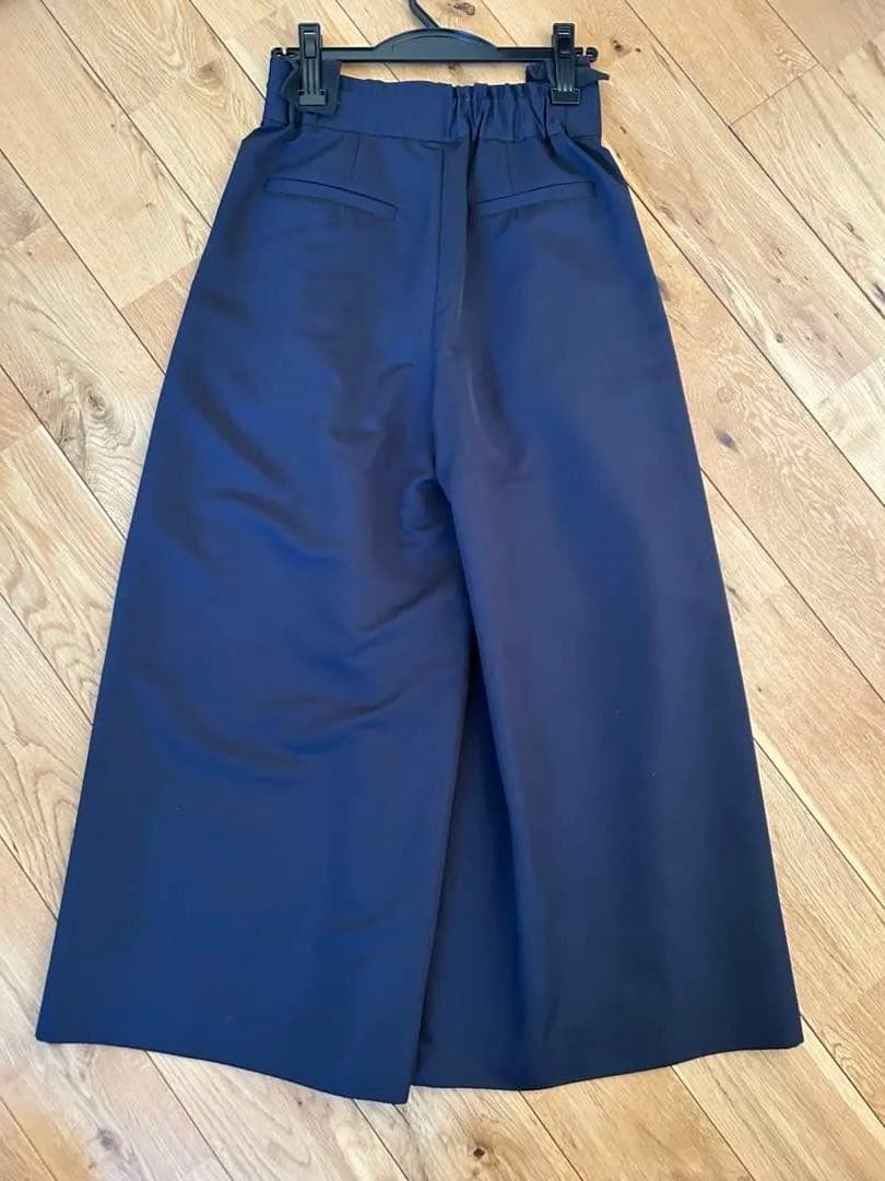 マーロンエノンフィ ネイビー ガウチョパンツ 36