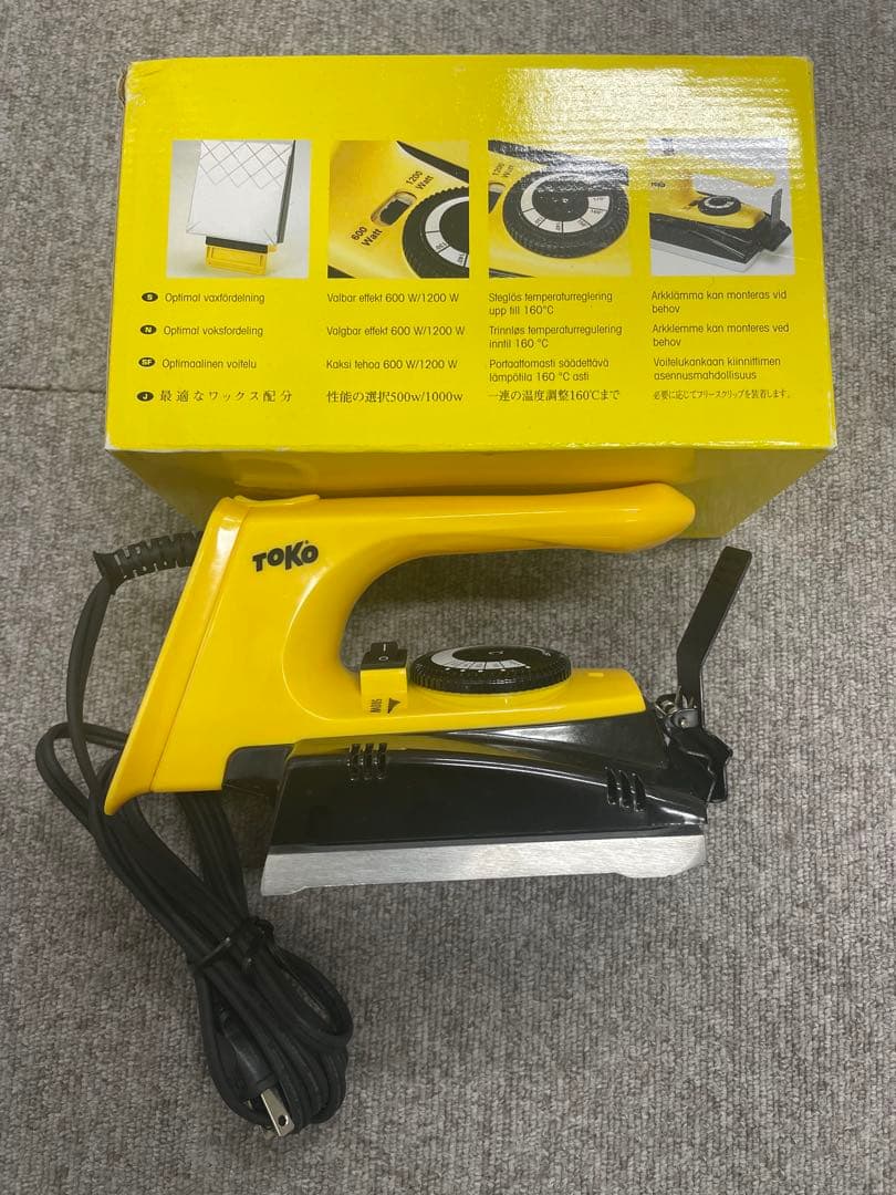 TOKO スキー用アイロン イエロー　ペーパークリップ付属