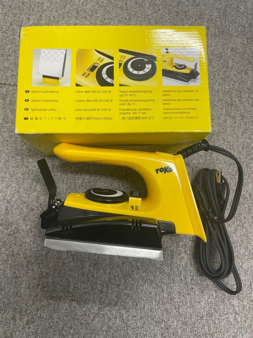 TOKO スキー用アイロン イエロー　ペーパークリップ付属