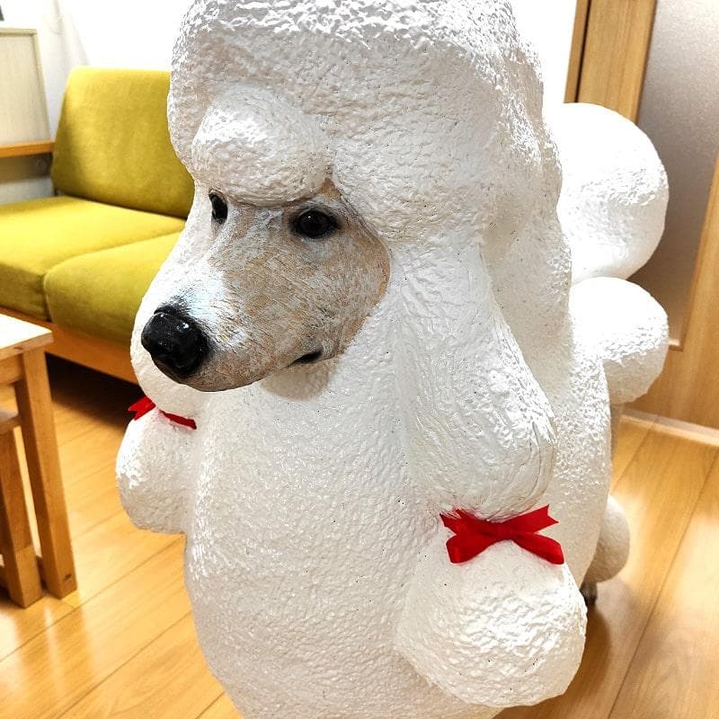 置物 プードル かわいい 大型 フィギュア ヴィンテージ 大きい アンティーク