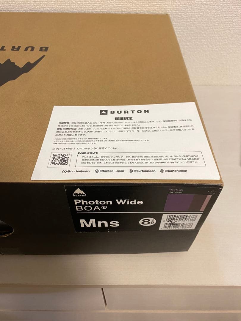 【良品】Burton Photon Wide BOA 26.5cm 22-23