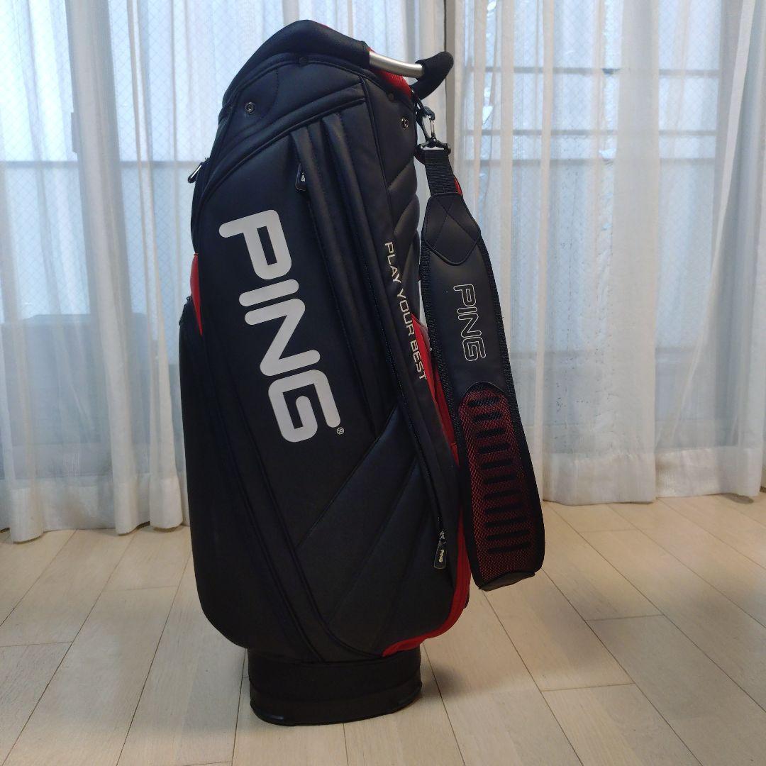 PING キャディバッグ ブラック・レッド