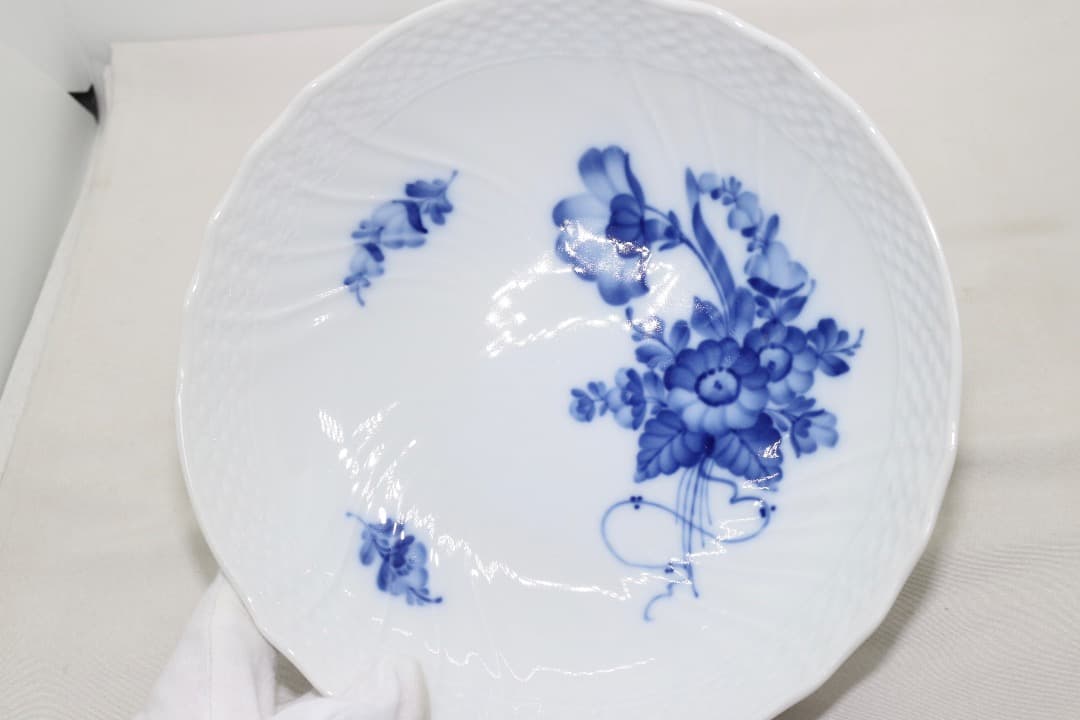 ロイヤル・コペンハーゲン ブルーフラワー 脚付 ケーキディッシュ コンポート