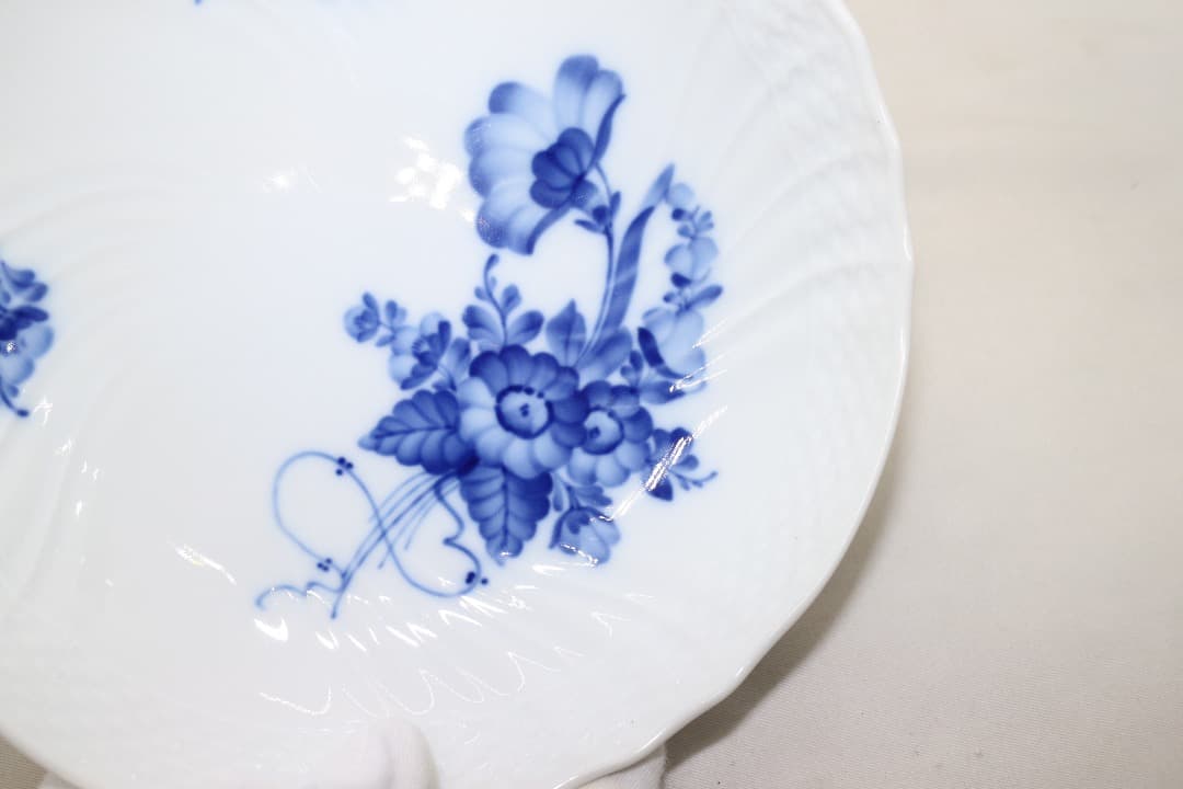 ロイヤル・コペンハーゲン ブルーフラワー 脚付 ケーキディッシュ コンポート