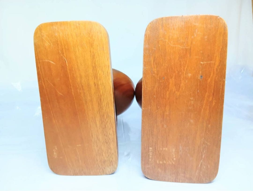 天然木　木彫　彫刻　ブックエンド　ビンテージ　メキシコ　置物　インテリア　骨董