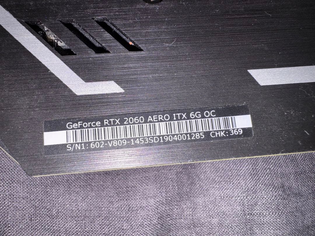 小型高性能MSI GeForce RTX 2060 AERO ITX 6G OC