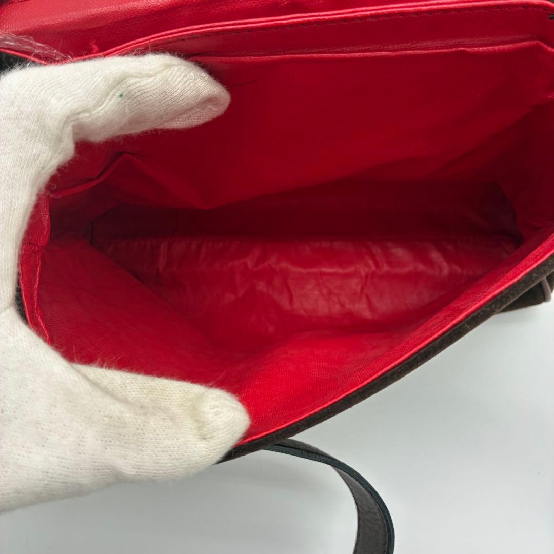 CELINE セリーヌ サークルロゴ ショルダーバッグ ヴィンテージ ブラウン