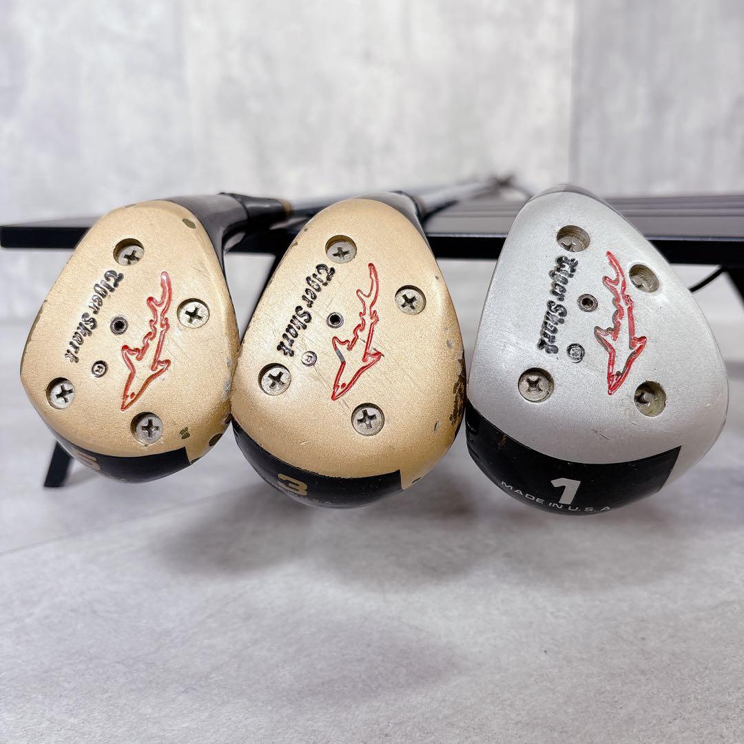 V972 希少 タイガーシャーク パーシモン フェアウェイウッド 3本 セット