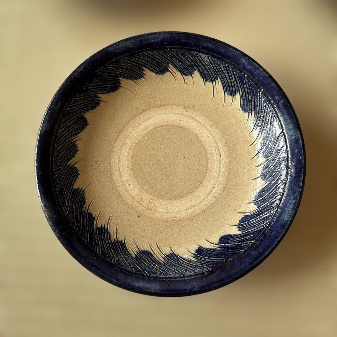 やちむん　皿　5枚　沖縄　約21.5cm