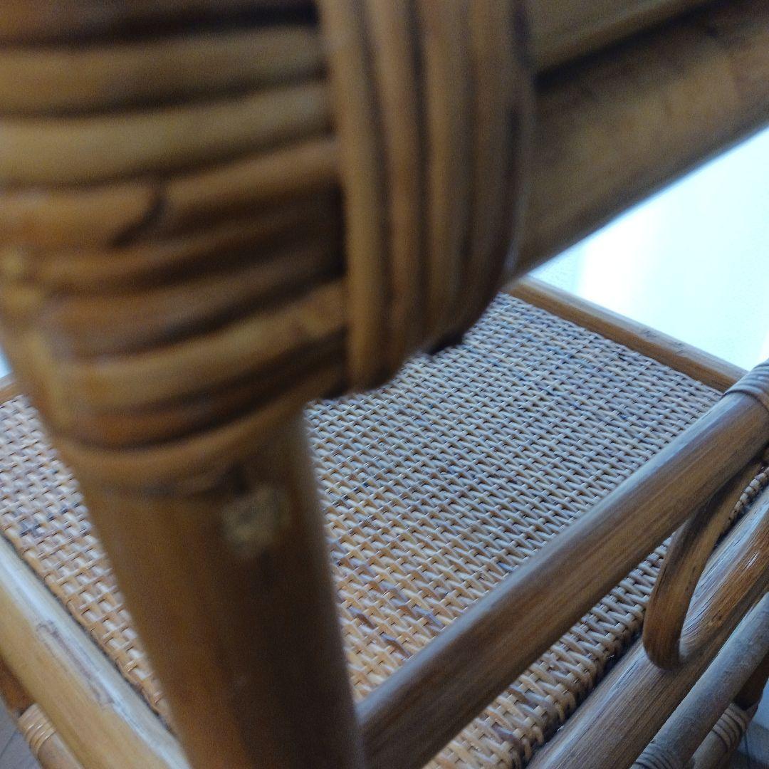 *籐製　飾り棚&引出し2段型