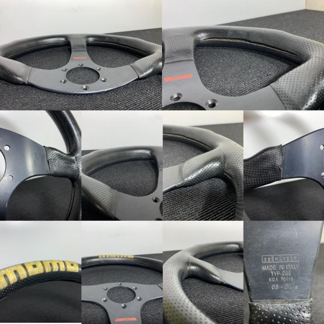 モモ コンペティション 34cm ステアリング 2000年製 レザー ネジ付