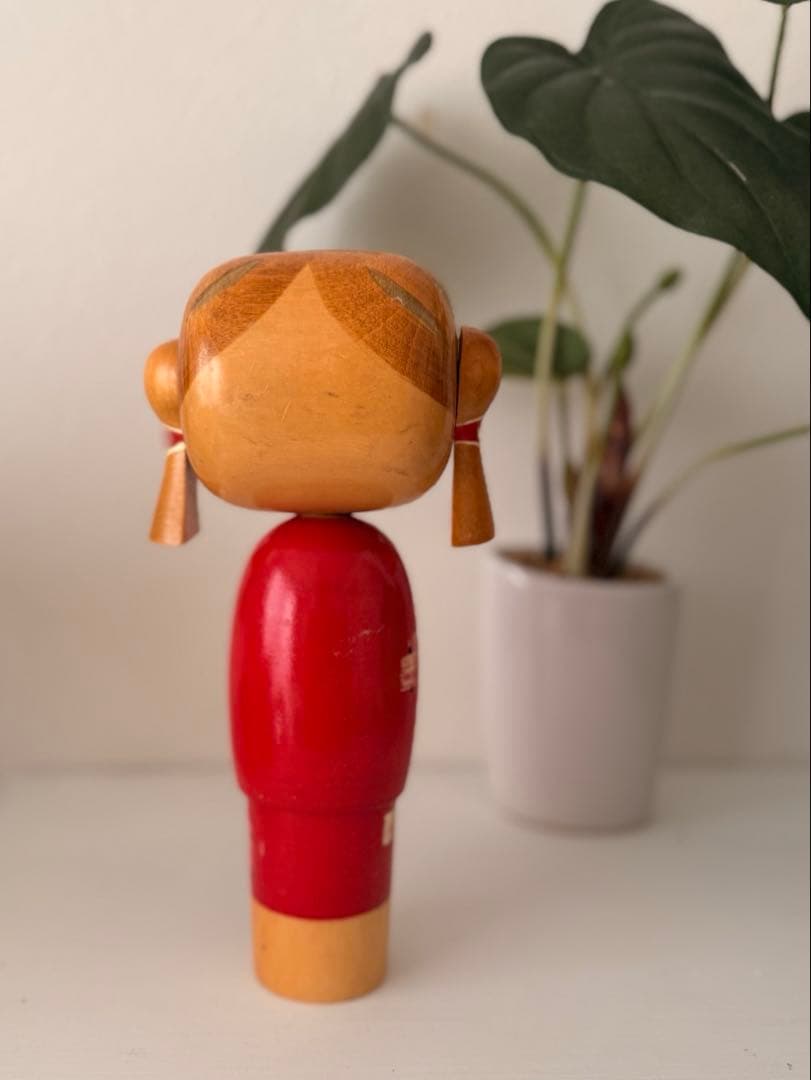 内閣総理大臣賞受賞作家 宮下はじめ 作 創作こけし 昭和ヴィンテージ 23cm