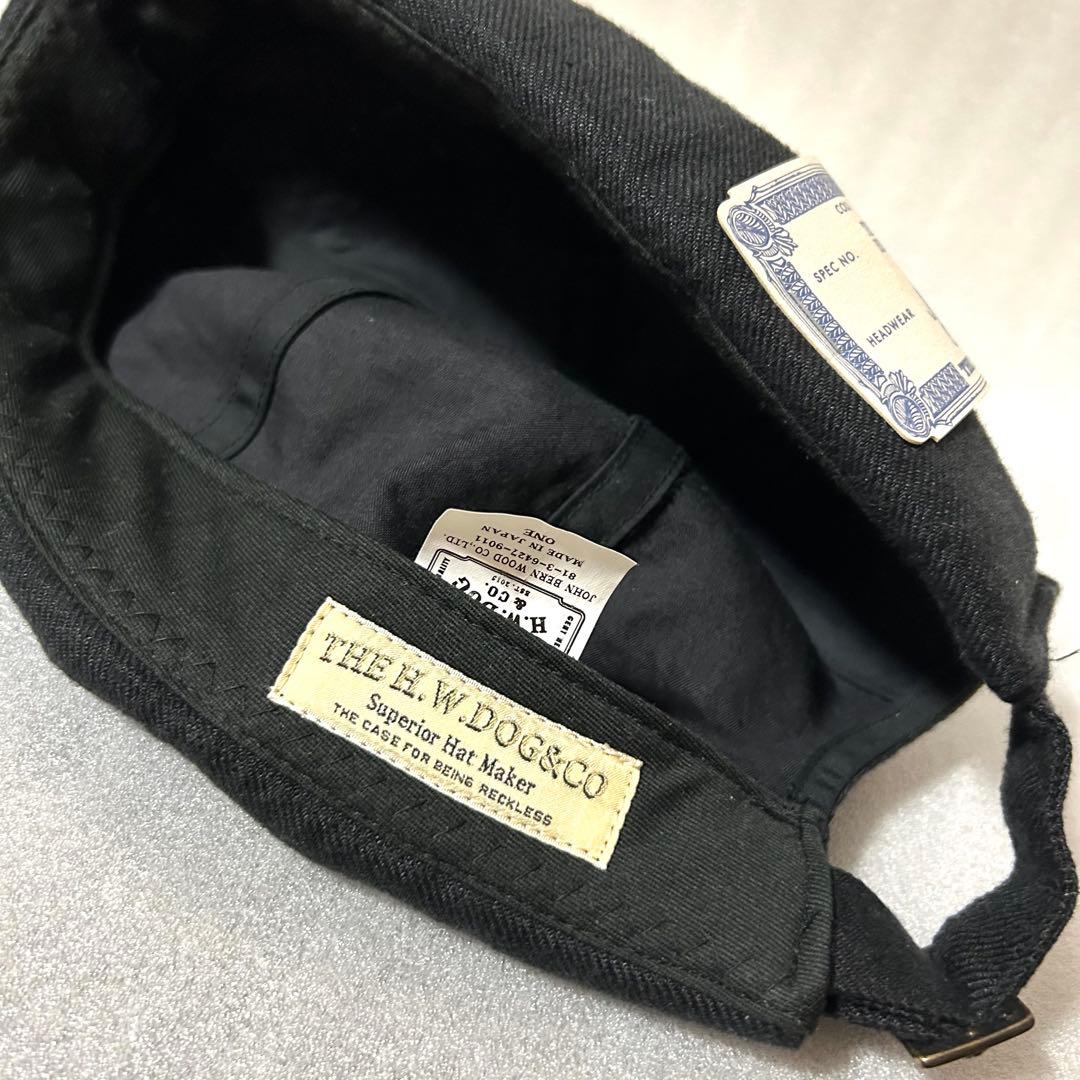 帽子 THE H.W.DOG&Co-PIQUE ROLL CAP BLACKsizeF