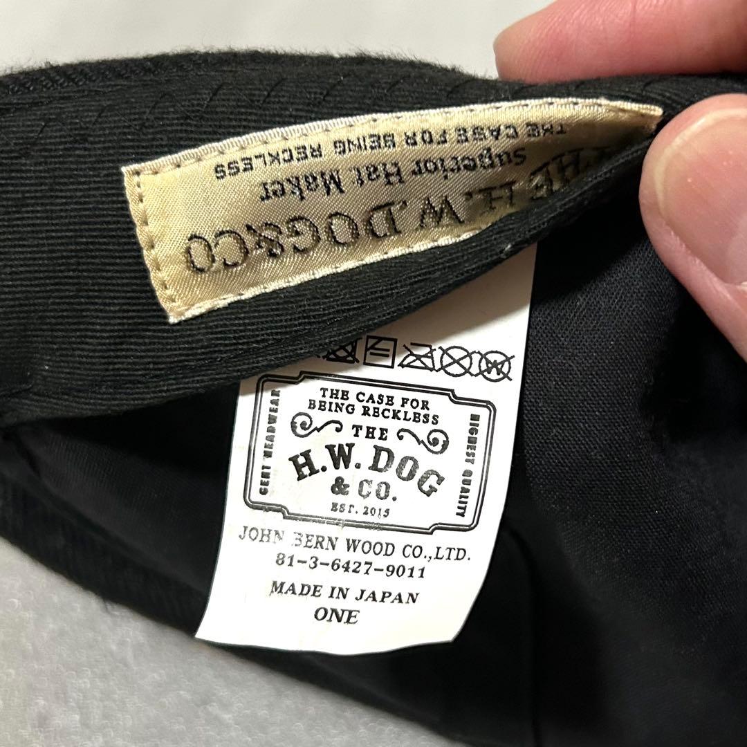 帽子 THE H.W.DOG&Co-PIQUE ROLL CAP BLACKsizeF