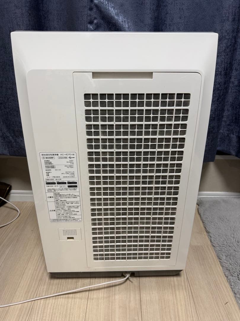 【稼働品】SHARP シャープ KC-HD78-W 除加湿空気清浄機 2020年
