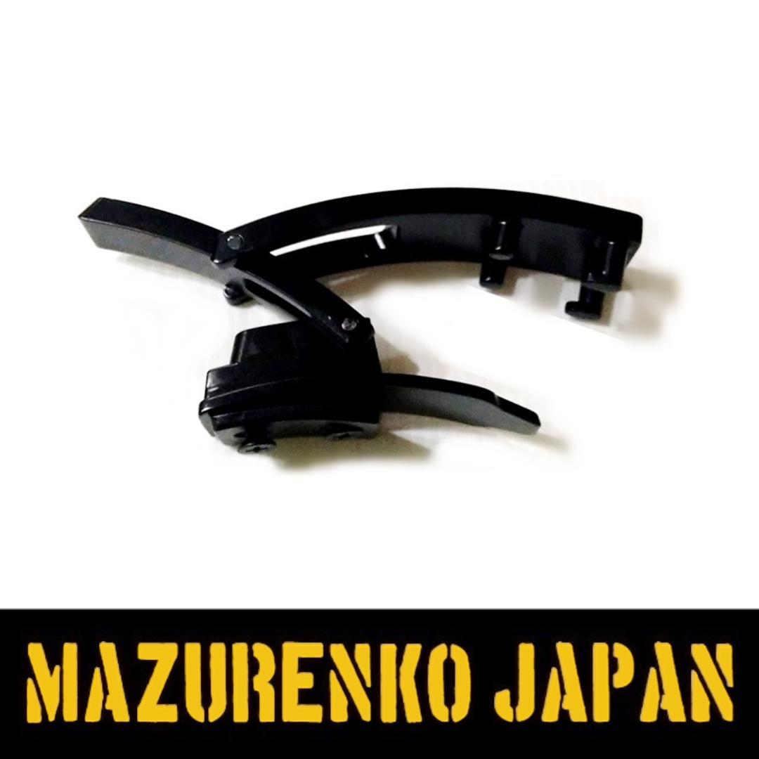 【ゼンマイ】(青S)本牛革レバーアクションベルト10mm(ALバックル)