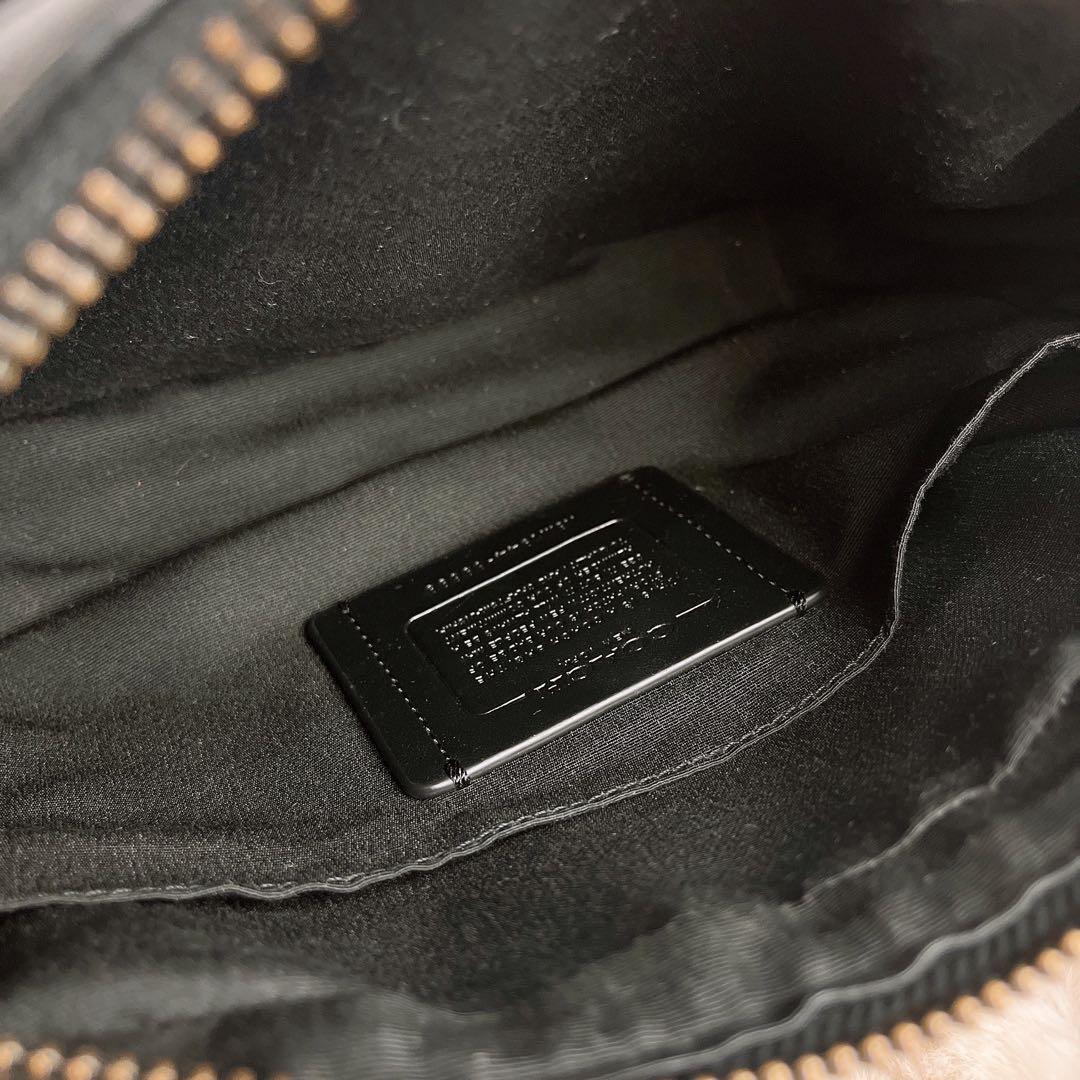 美品☆COACHコーチ ショルダーカメラバッグ メンズ レザー シグネチャー