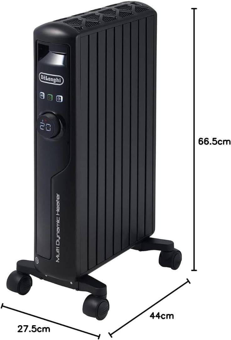 デロンギ マルチダイナミックヒーター MDHS12-PB 8~10畳用 ブラック