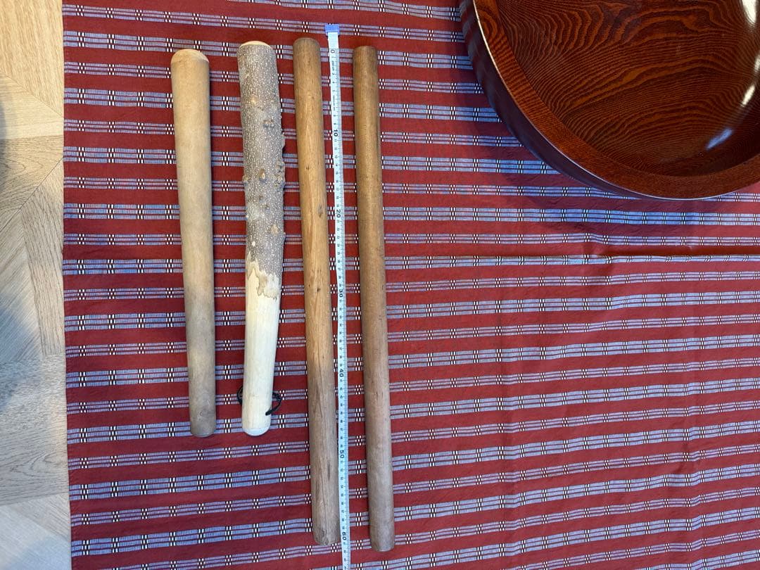 木製ボウルとそば切り包丁セット